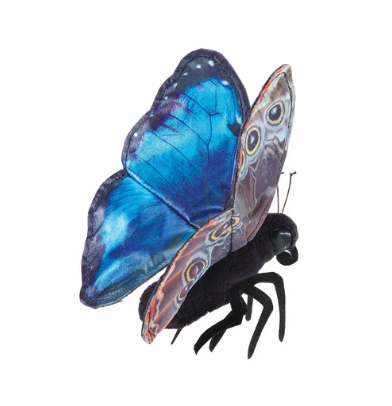 Blue Morpho Butterfly Puppet