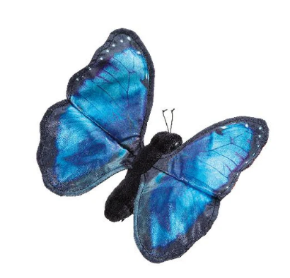 Blue Morpho Butterfly Puppet