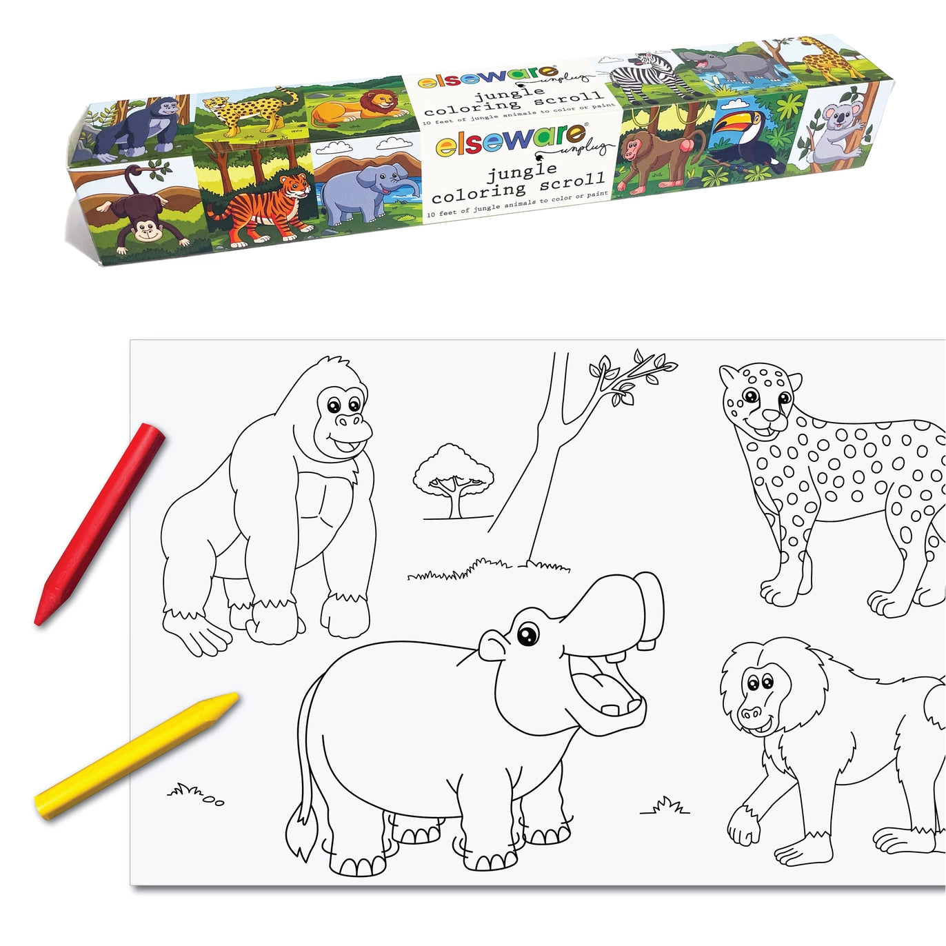Colouring Scroll - Jungle