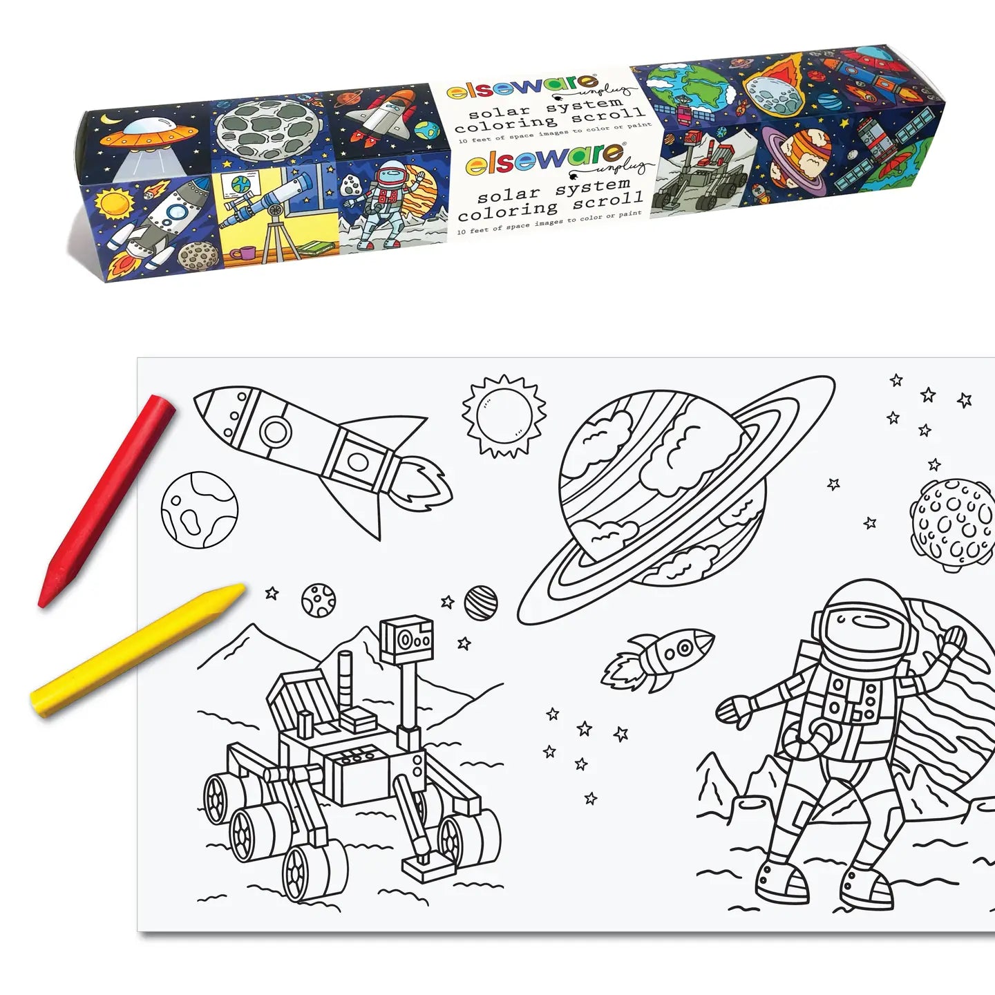 Colouring Scroll - Solar System