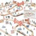 100-PC Wooden Train Set