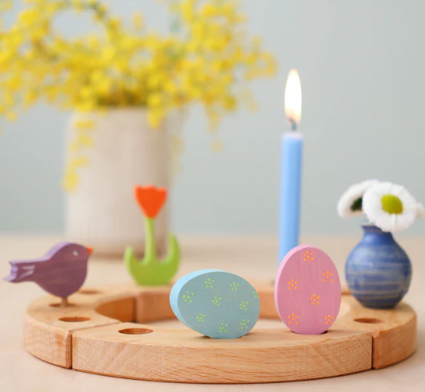 Deco Easter Floral Duo - Set of 2 Decorative Eggs