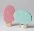 Deco Easter Floral Duo - Set of 2 Decorative Eggs