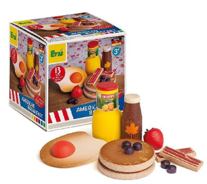 Assorted American Breakfast - Wooden Play Food Set