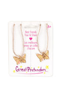 BFF Butterfly Share & Tear Necklace