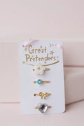 Ring set, 4 pcs