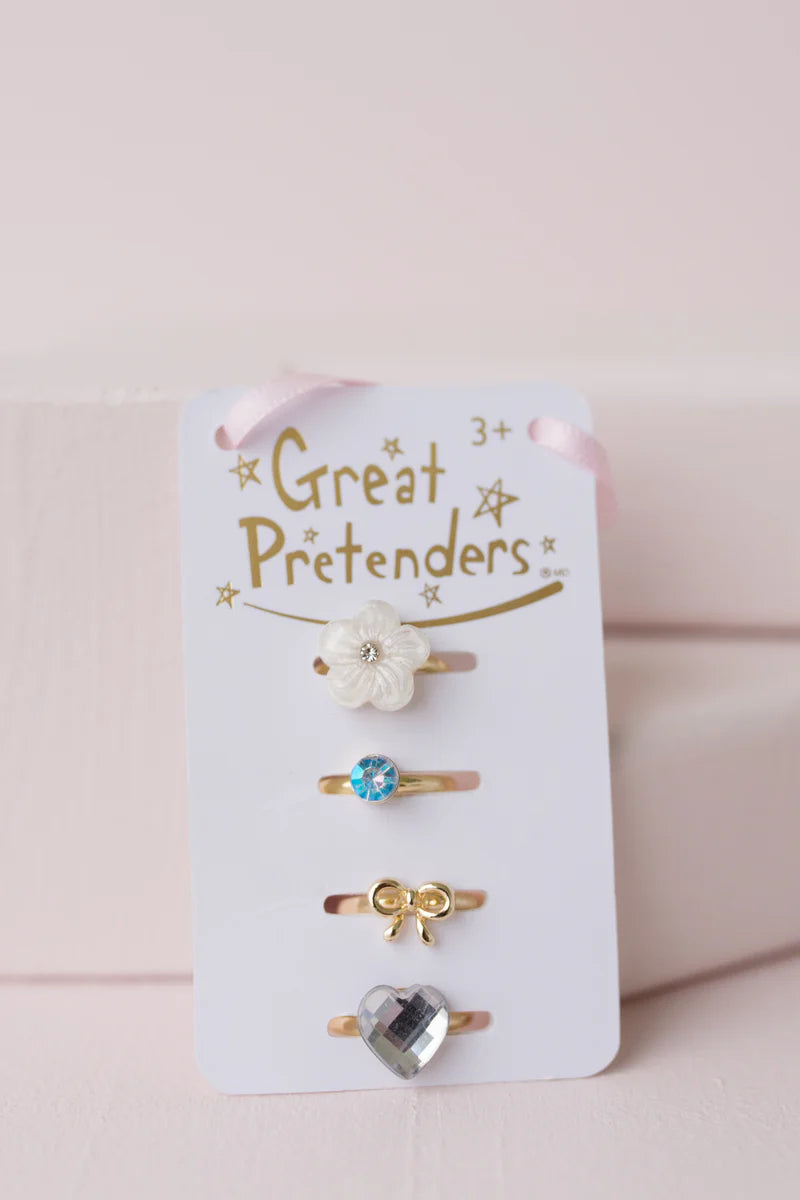 Ring set, 4 pcs