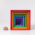 Large Multicoloured Wooden Stacking Boxes