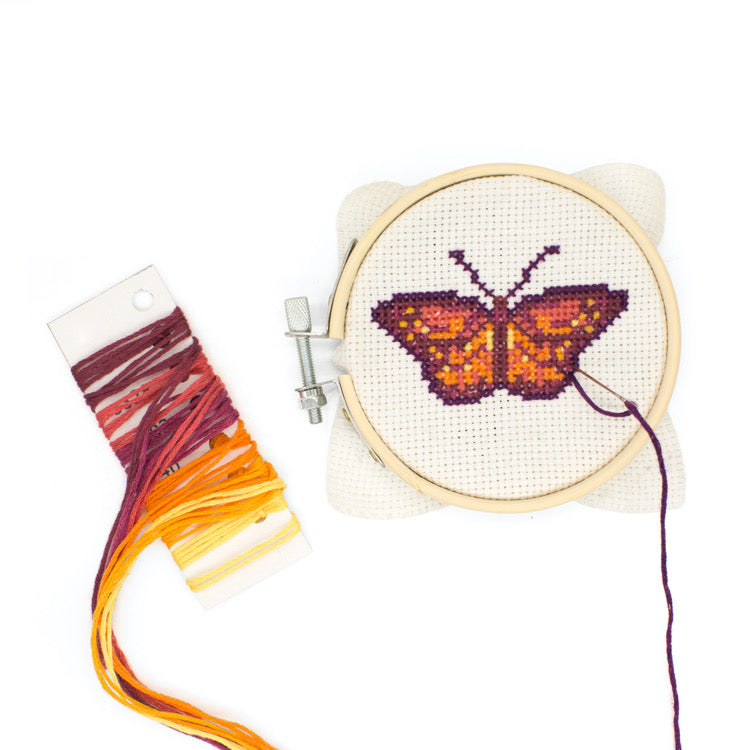 Crossstitch Embroidery Kit - Butterfly