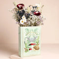 Ceramic Moonrise Woodland Book Vase – Decorative Novel-Shaped Vase