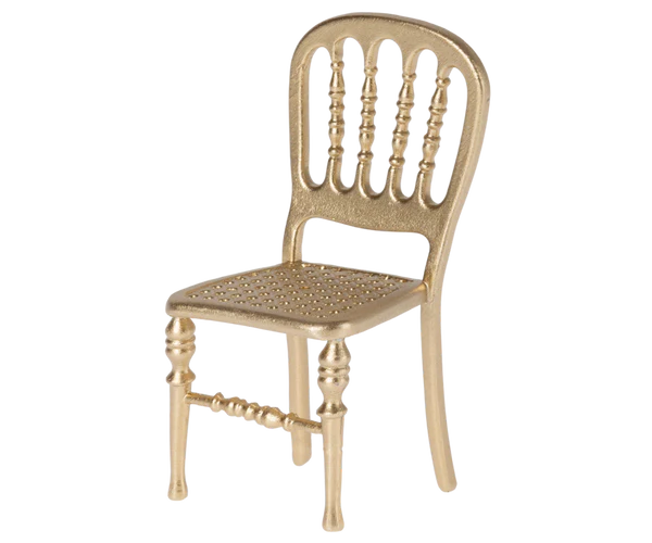 Maileg Chair, Mouse - Gold