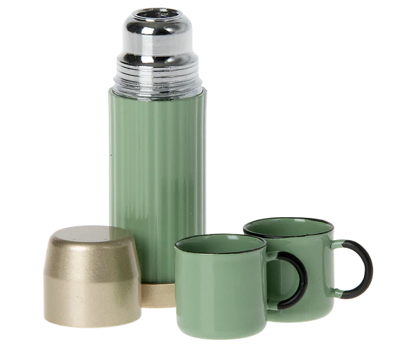Maileg Thermos and cups, Mouse - Mint