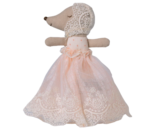 Maileg Baby mouse in gown
