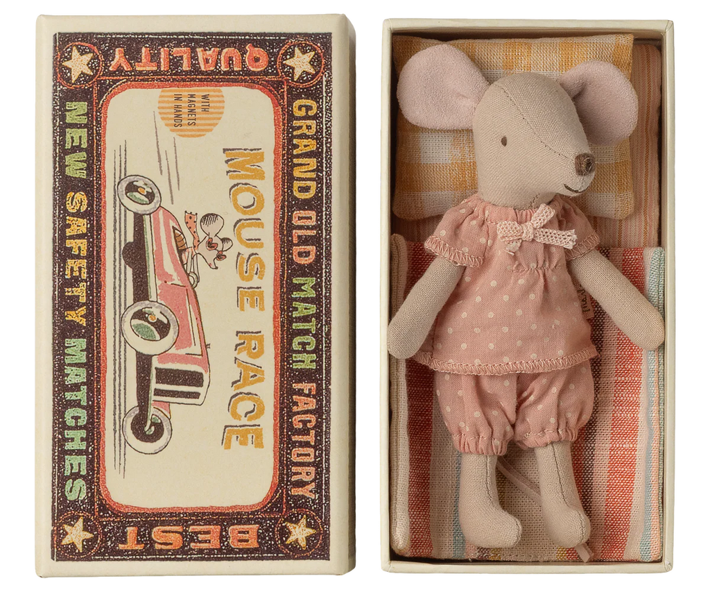 Maileg Big sister mouse in matchbox