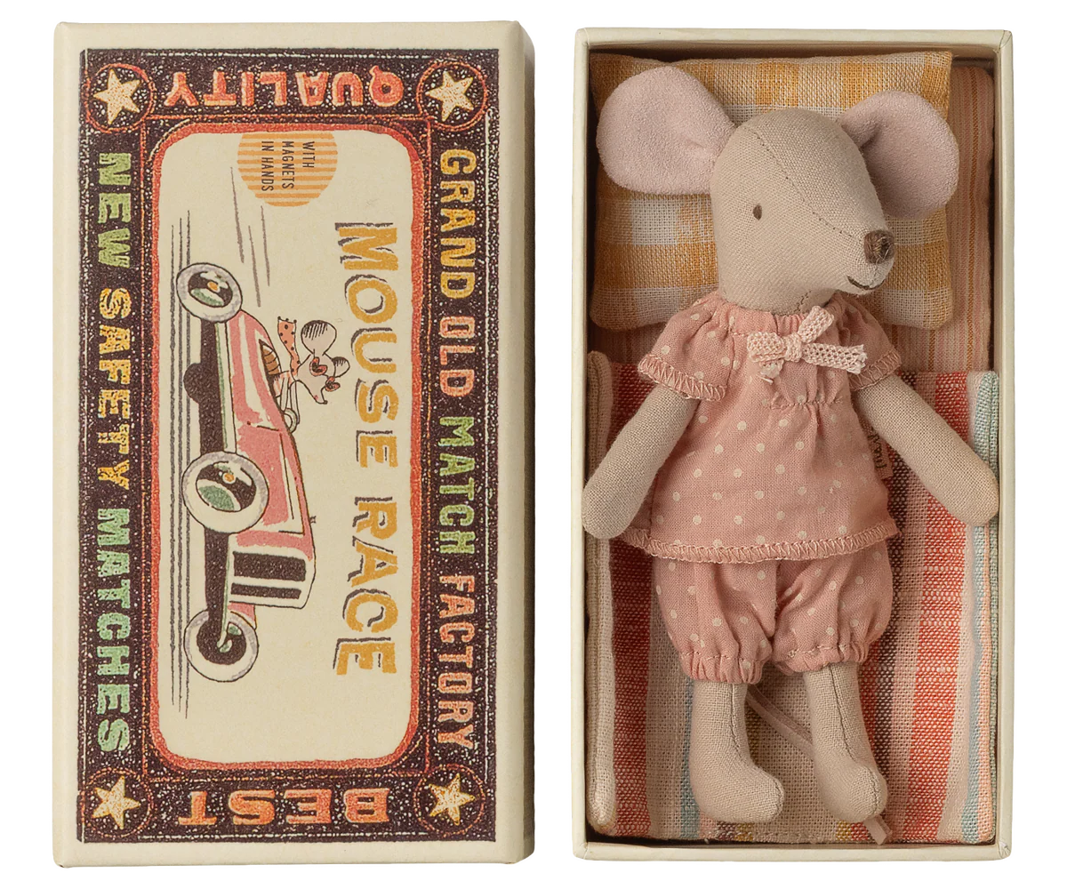 Maileg Big sister mouse in matchbox
