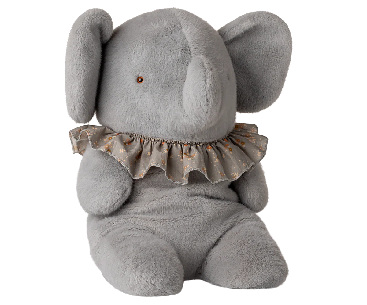 Maileg Elephant plush, Big - Grey