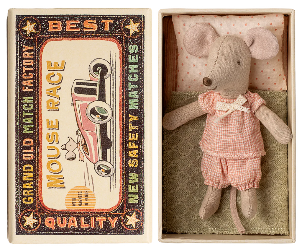 Maileg Big sister mouse in matchbox