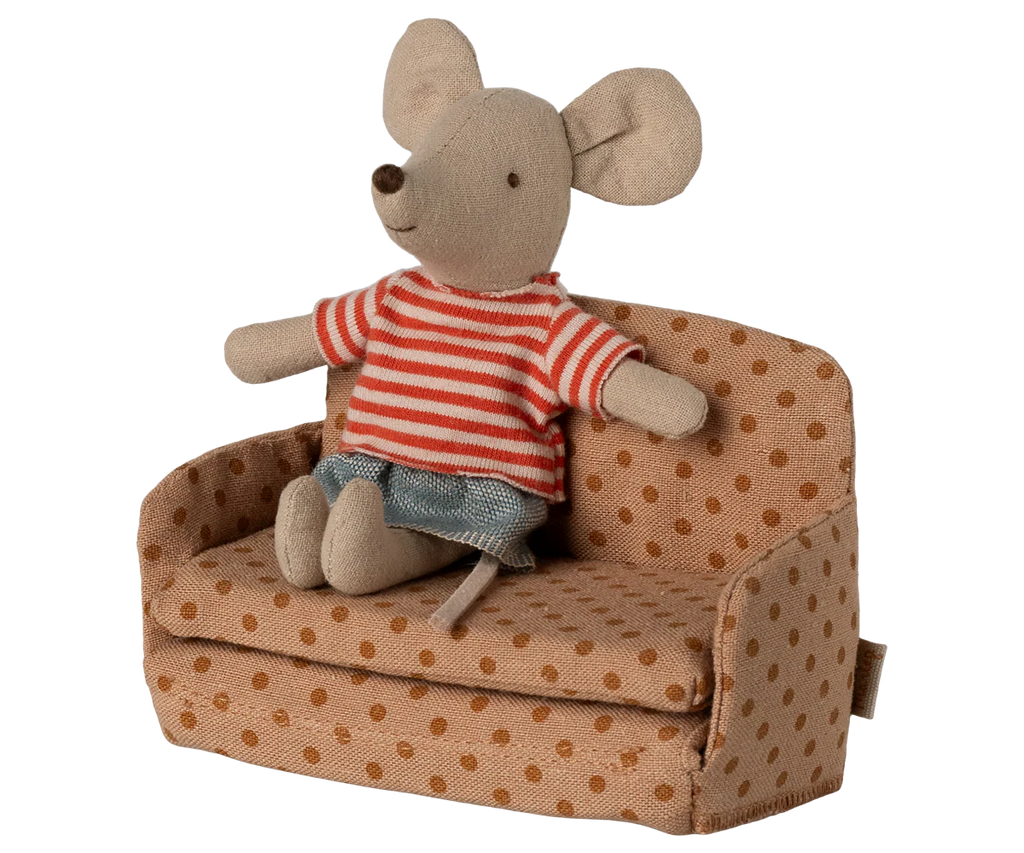 Maileg Sofa bed, Mouse - Dots
