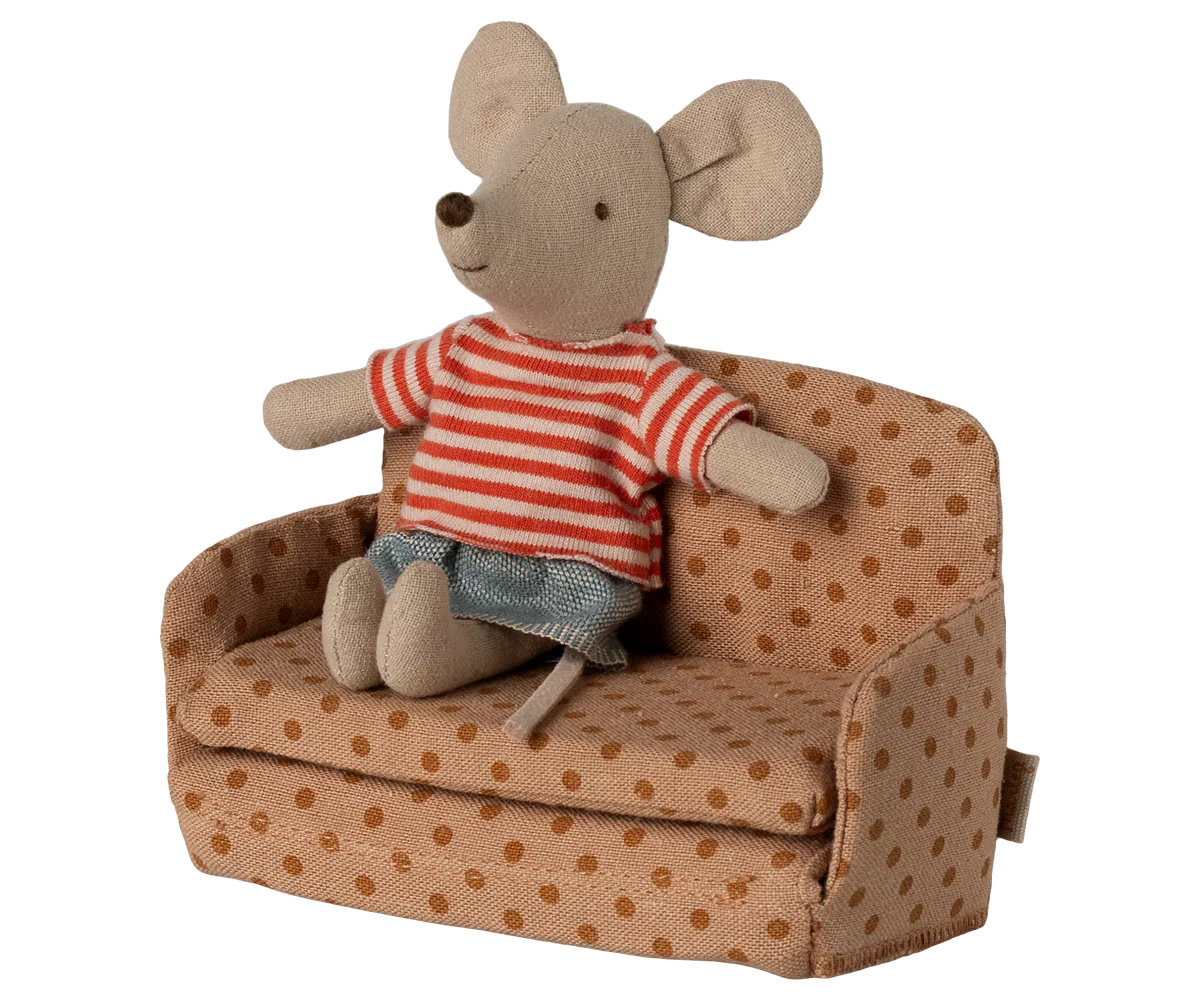 Maileg Sofa bed, Mouse - Dots
