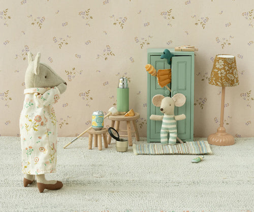 Maileg Thermos and cups, Mouse - Mint