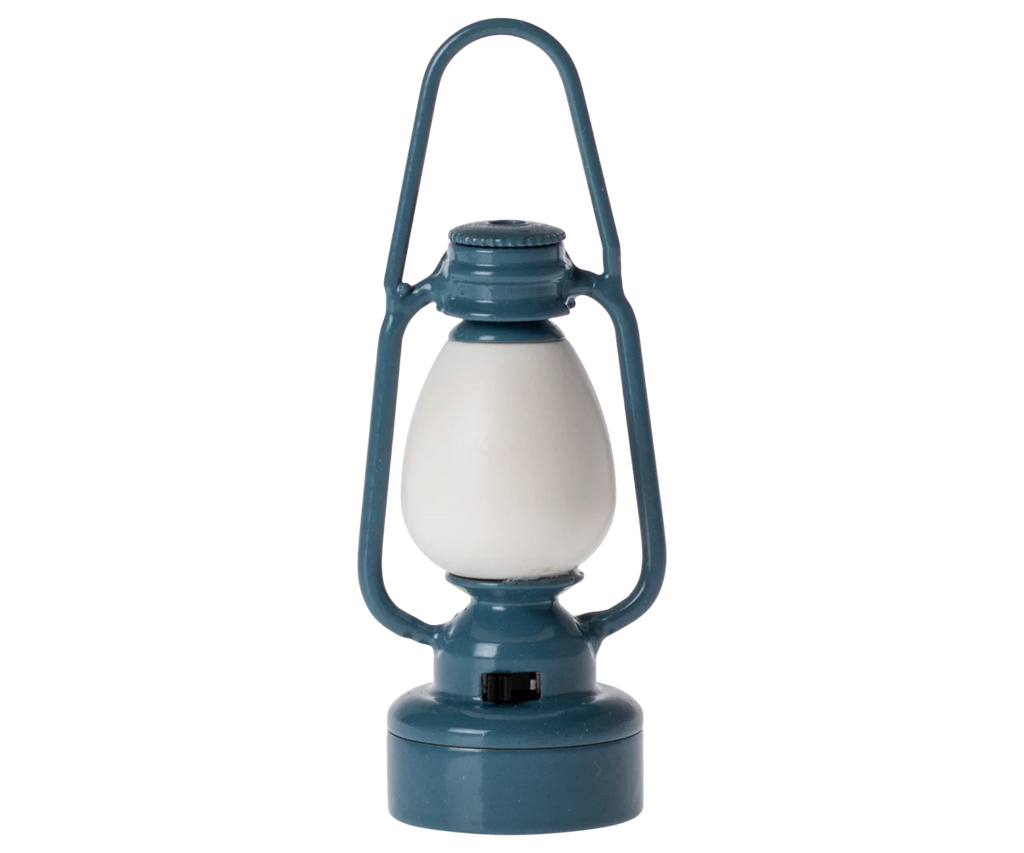 Maileg Vintage lantern, Mouse - Blue