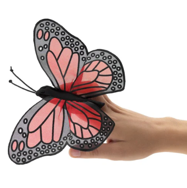 Mini Monarch Butterfly Finger Puppet - Plush Toy