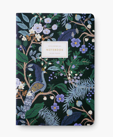 Set of 3 Peacock Notebooks
