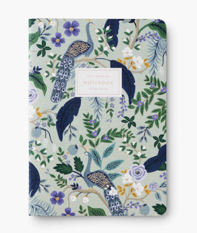 Set of 3 Peacock Notebooks