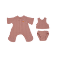 Dinkum Dolls Pointelle PJ Set - Rose