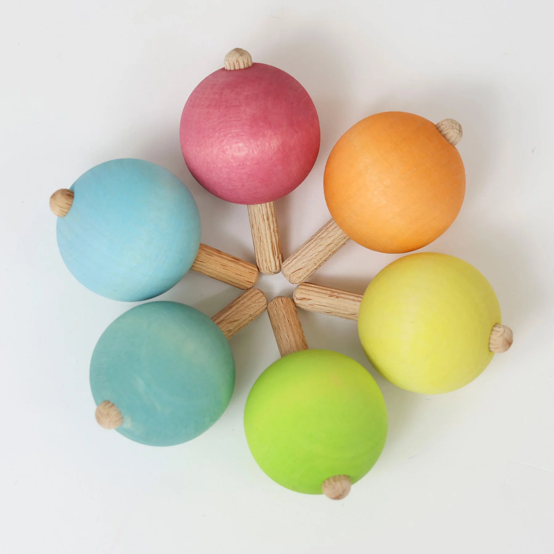 Pastel Spinning Tops (6-Piece)
