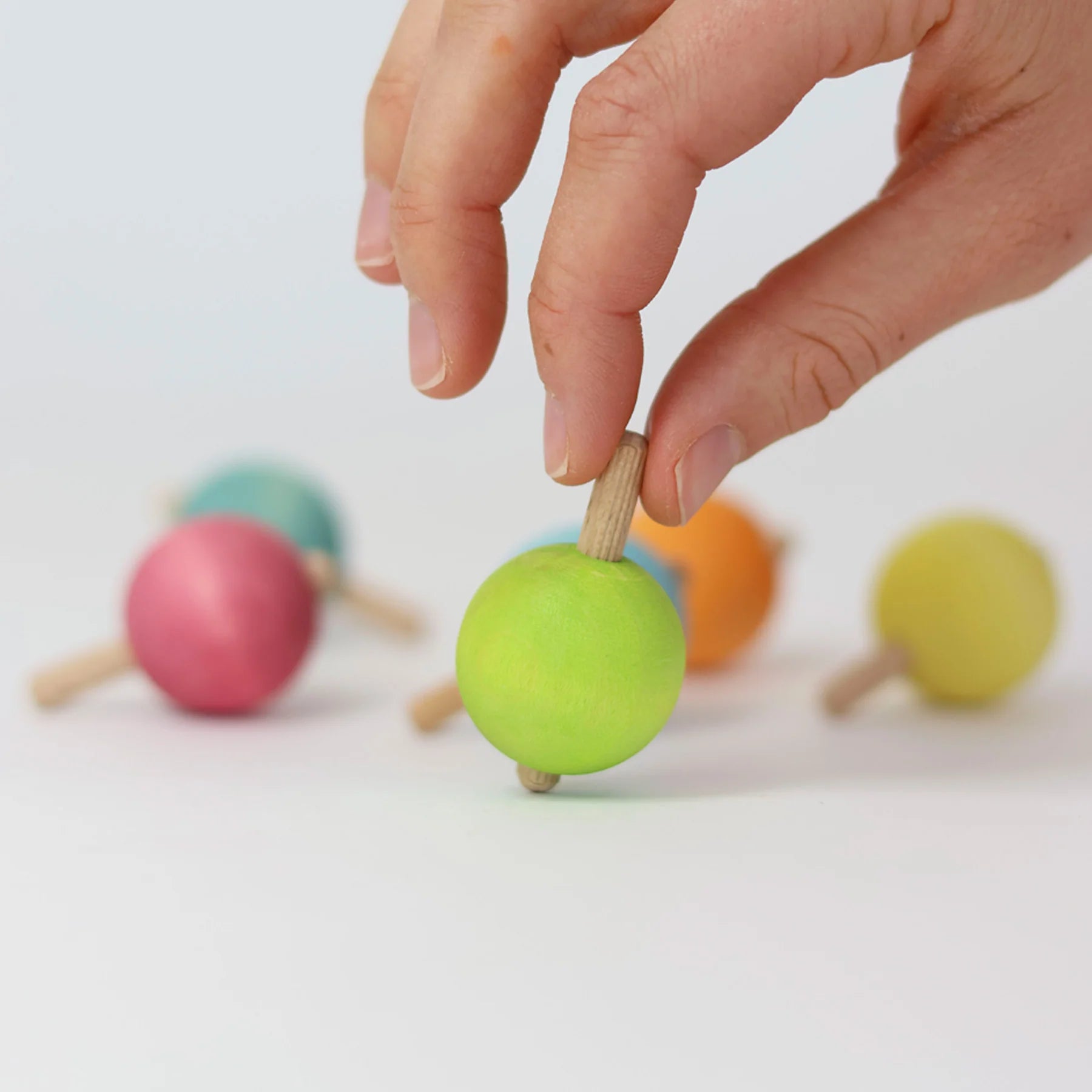 Pastel Spinning Tops (6-Piece)