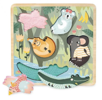 Puzzle, jungle touch and feel by Michelle Carlslund