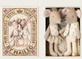 Maileg Royal twin mice, little sister and brother in matchbox