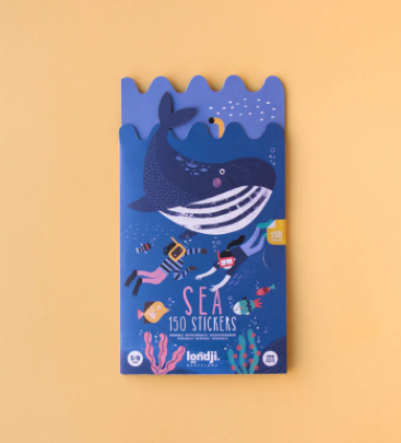 Sea Stickers - 150 Repositionable Ocean Characters, Fish & Mermaids