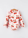 Strawberry Cherry Girls One-Piece Swimsuit
