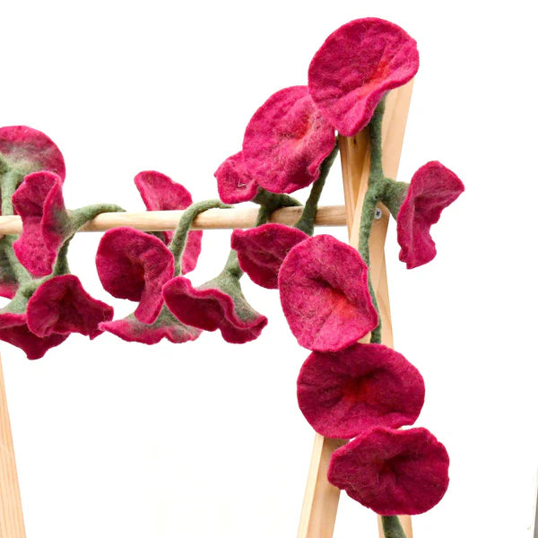 Maroon Flower Garland