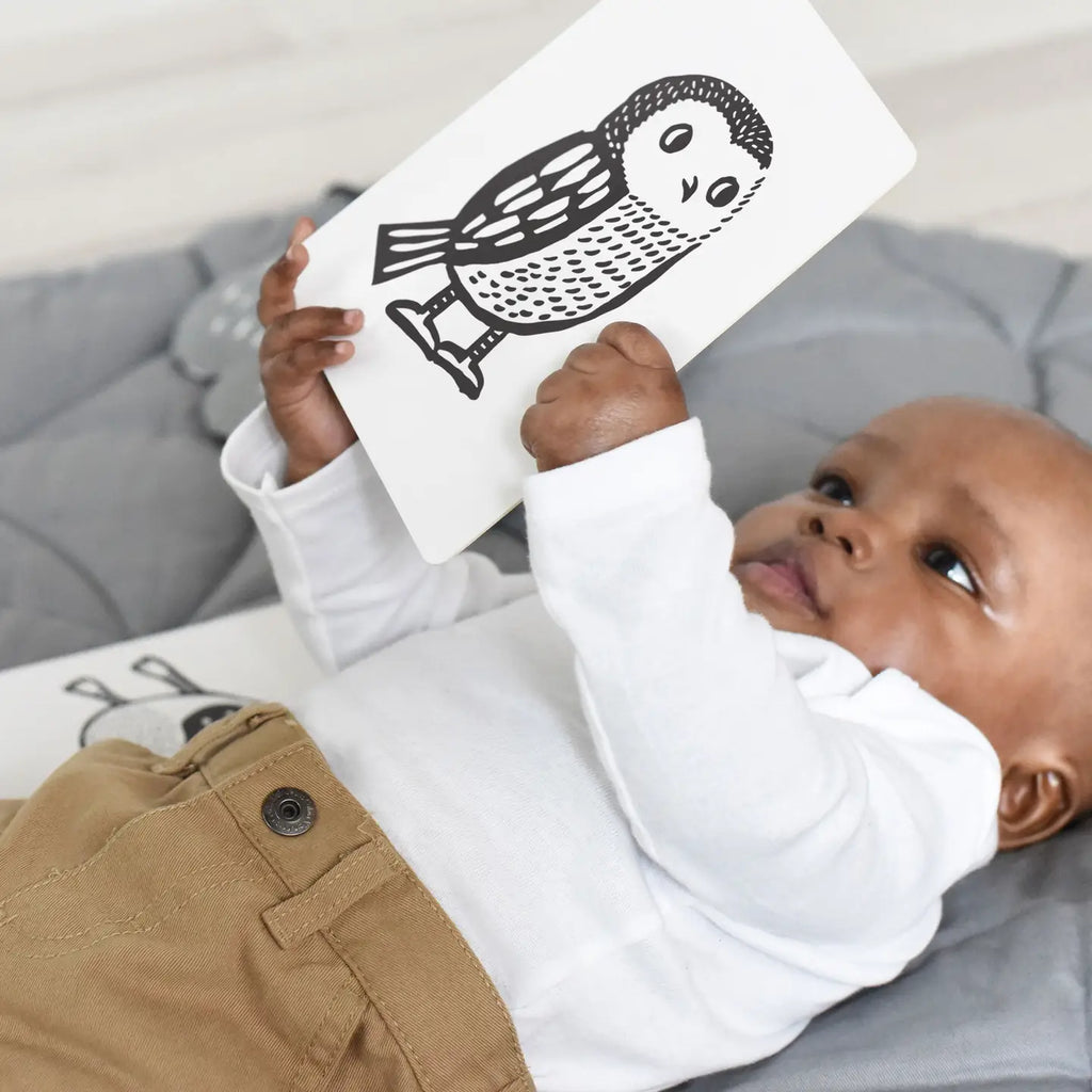 Art Cards for Baby – Woodland Animals | High-Contrast Infant Flash Cards