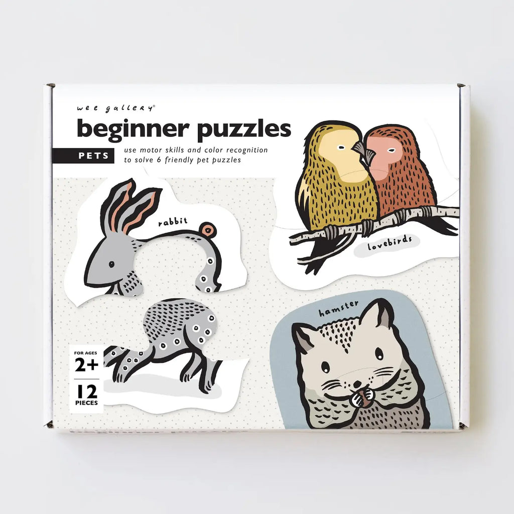Beginner Puzzles – Pets | 6 Pieces Toddler Puzzles for Ages 2+