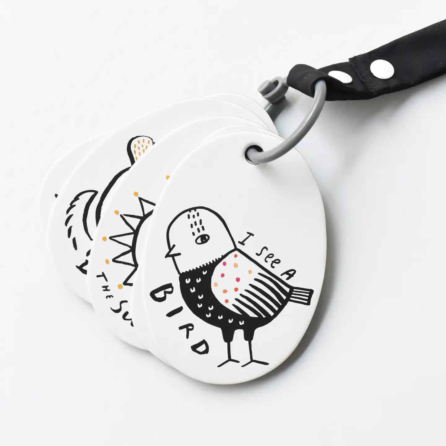 Stroller Cards – 3 Eco-Friendly Illustrated Cards on Ring