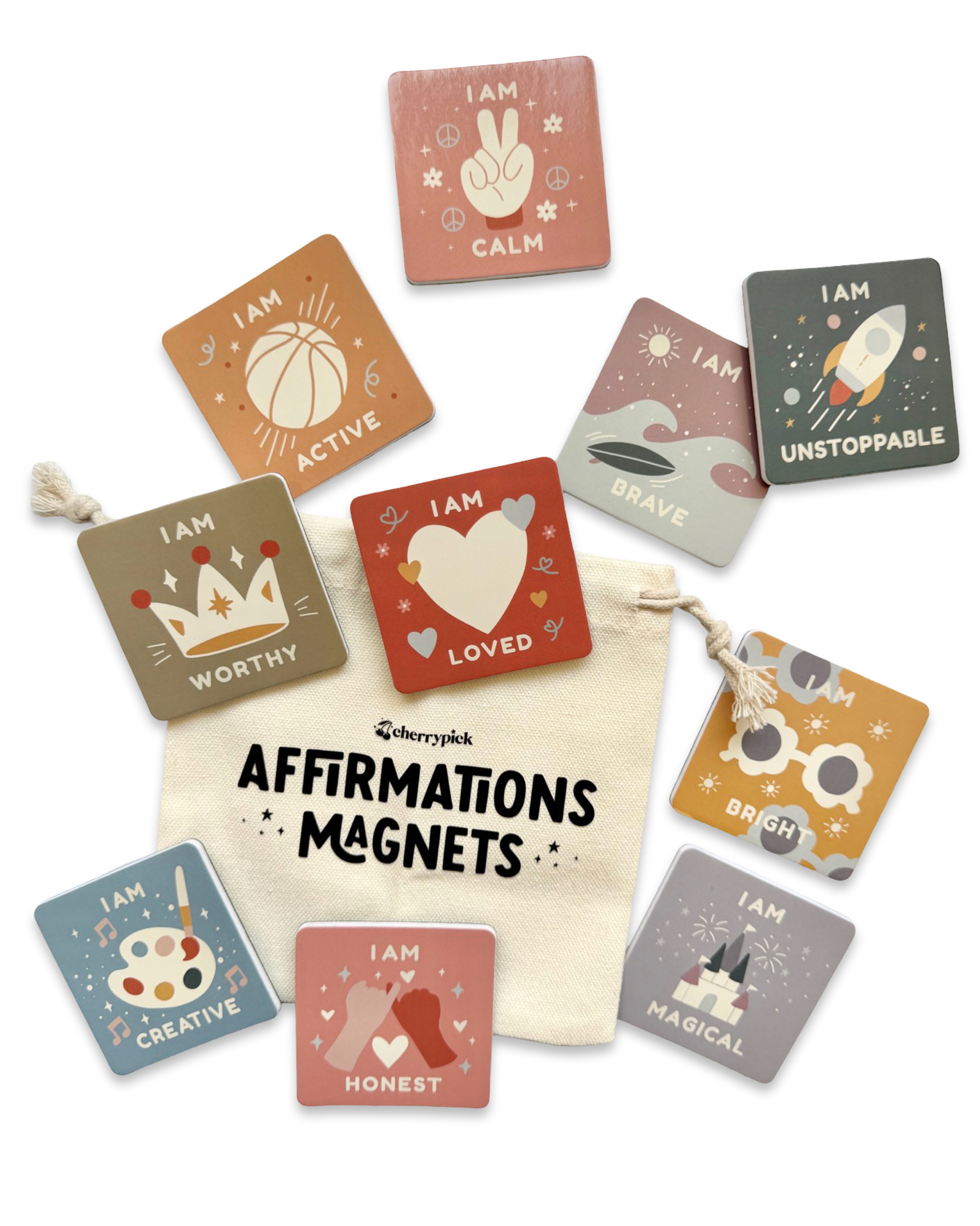 Affirmation Magnets - Soft Foam Magnetic Set