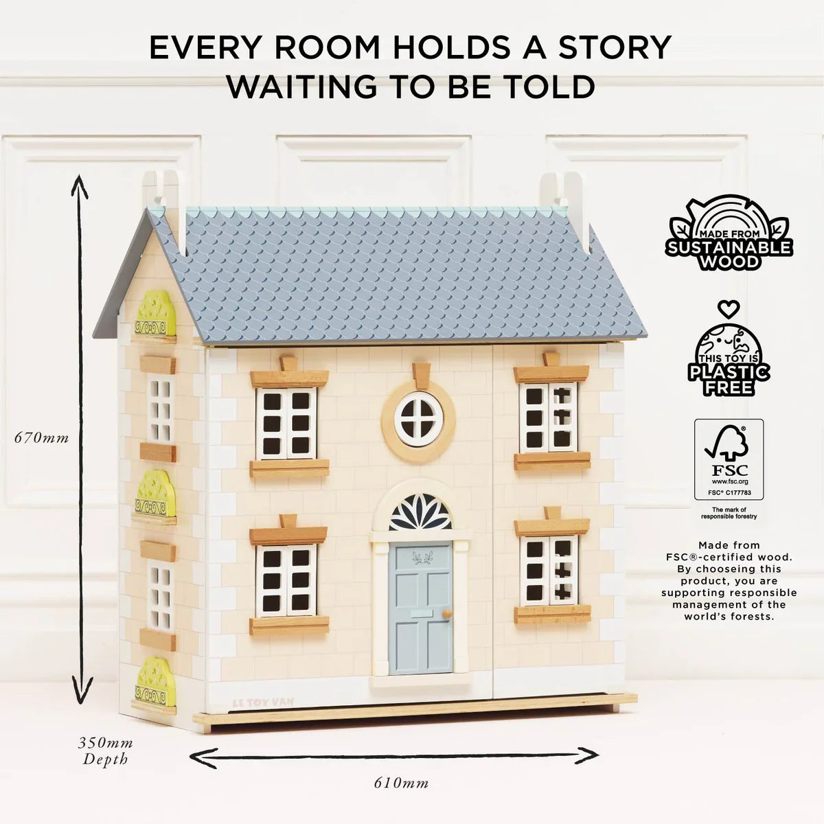 Bay Tree Wooden Doll House