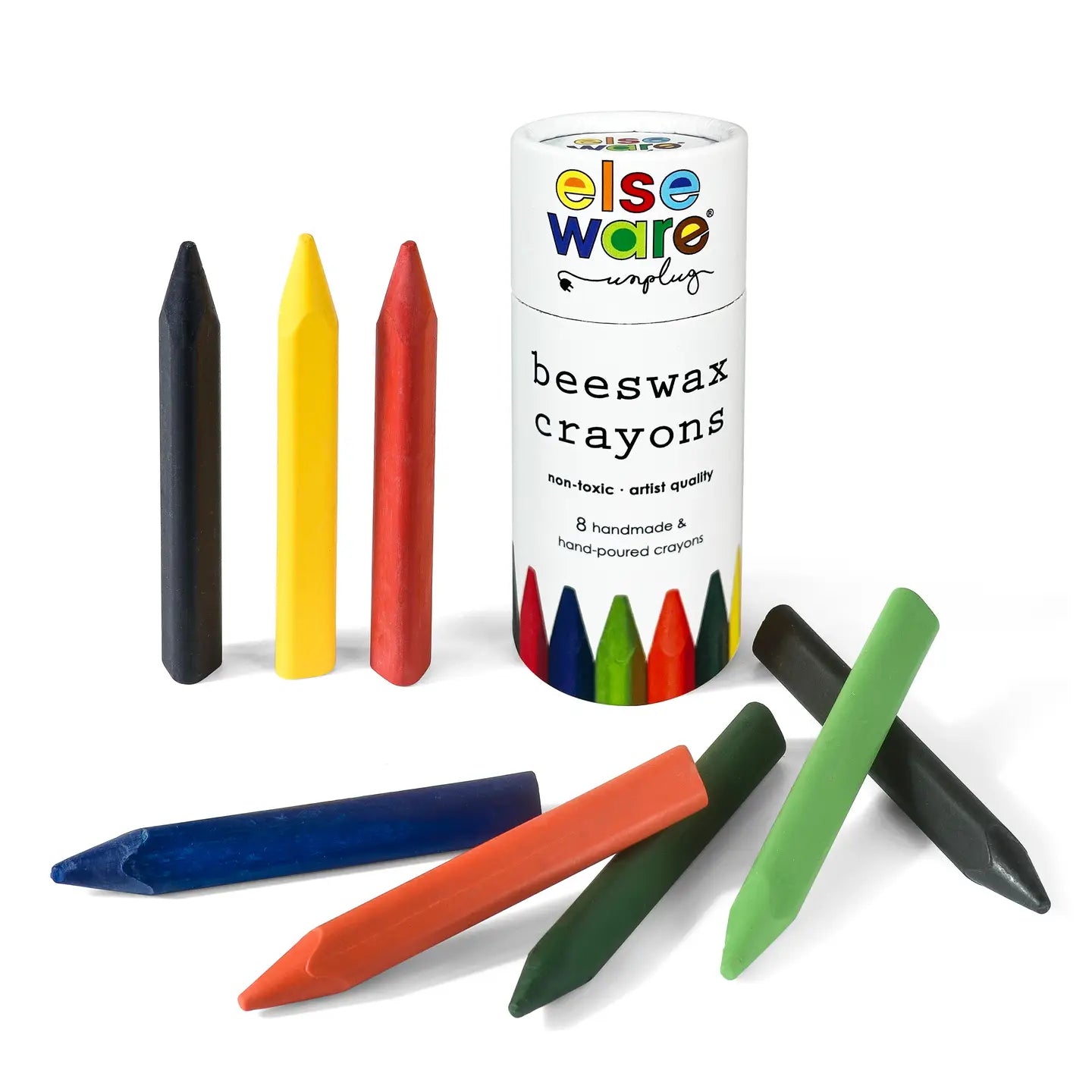 Triangle Beeswax Crayons - 8 Natural & Non-Toxic Colours
