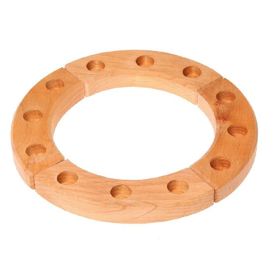 Wooden Birthday Celebration Ring 12 Years - Natural