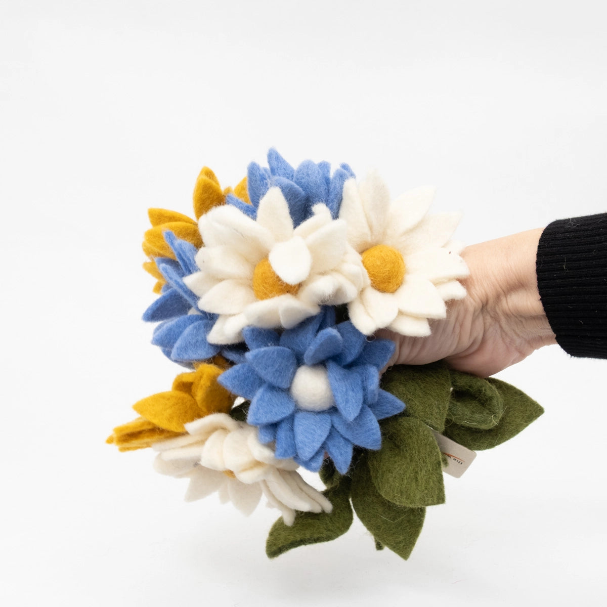 Felt Daisy Garland - Blue
