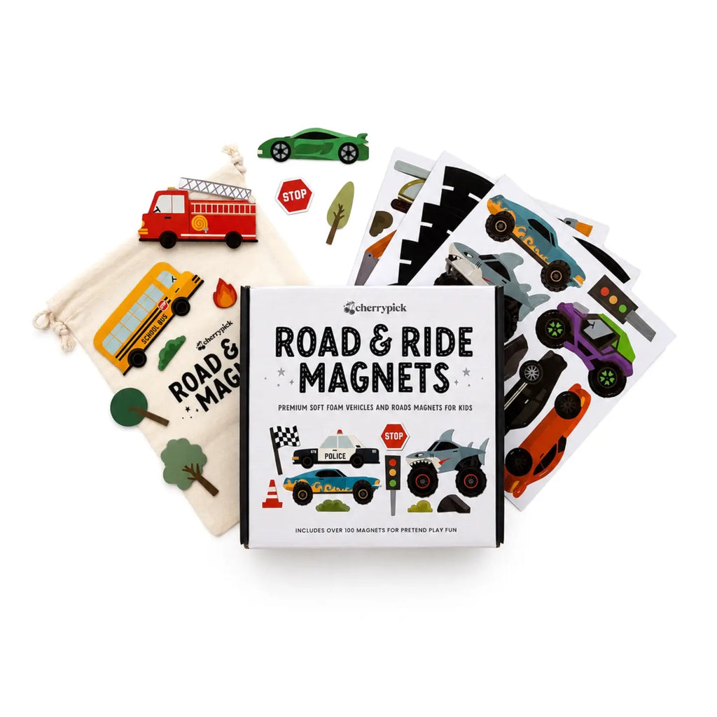 Road and Ride Car Magnets Set (100 pcs)