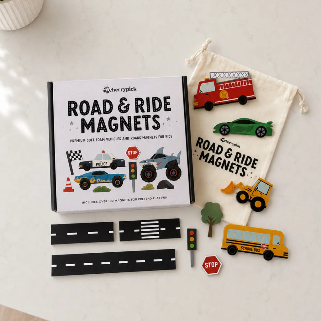 Road and Ride Car Magnets Set (100 pcs)