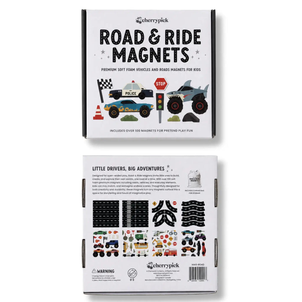 Road and Ride Car Magnets Set (100 pcs)