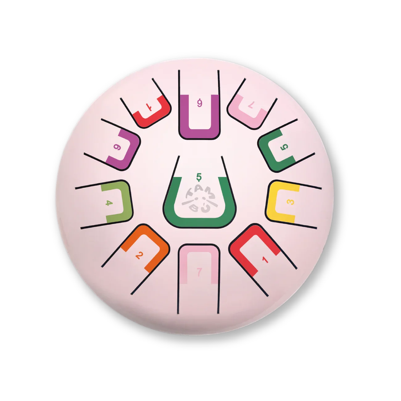 8" Tambu Tongue Drum - Pink (Coral Reef)