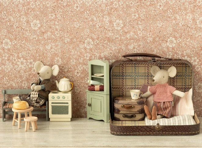 Maileg Corner Cabinet, Mouse - Light Green