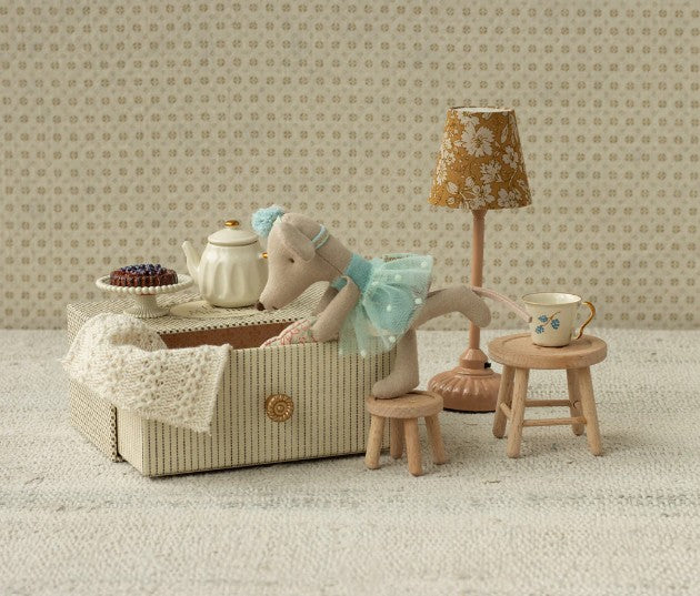 Maileg Dance Mouse in Daybed, Little Sister